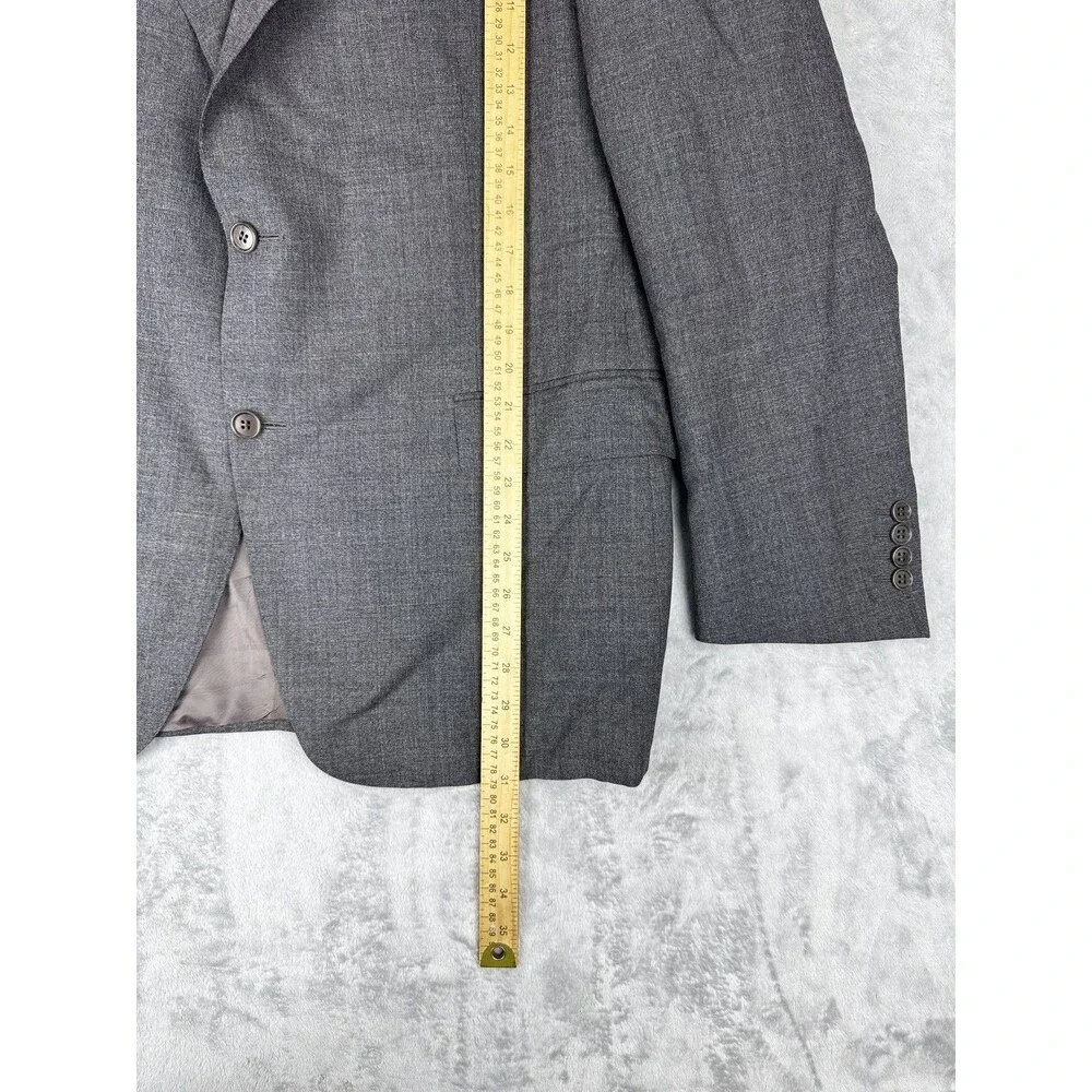 Canali Mens Suit 58R Gray Wool 2 Pieces Italy Travel Silk Lined made in Italy
